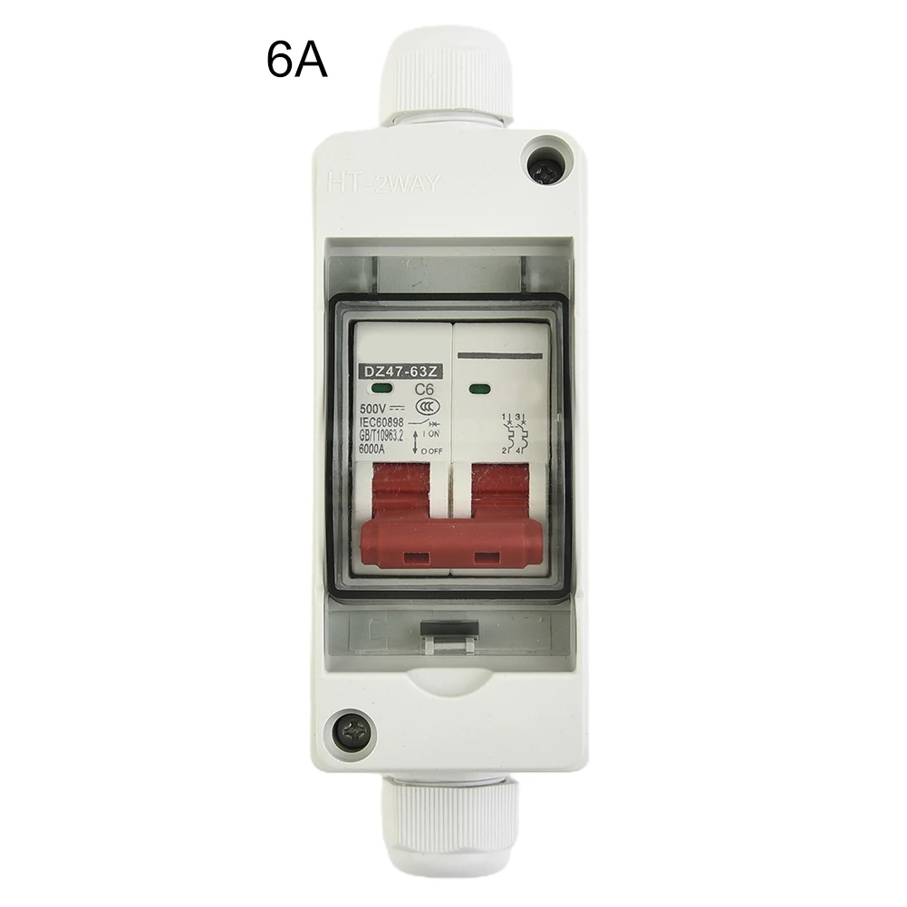 Electric Current Ratings Miniature Circuit Breaker For Challenging Environments 2-pole AC Circuit Breaker IP65 Waterproof