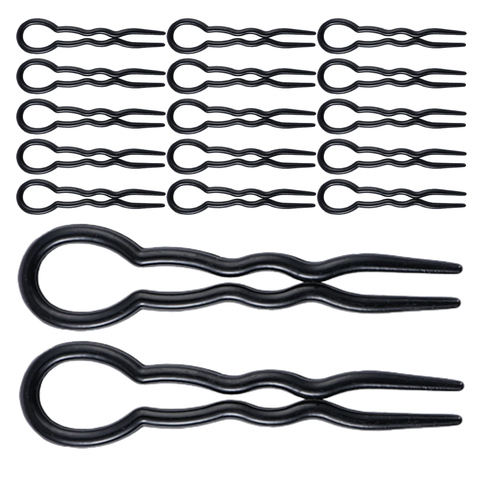 

30Pcs Bun Hair Clips U Shaped Hair Fork Secure Hold Chignon Pin for Women Daily and Formal Use U-Shaped Hairpin Stick