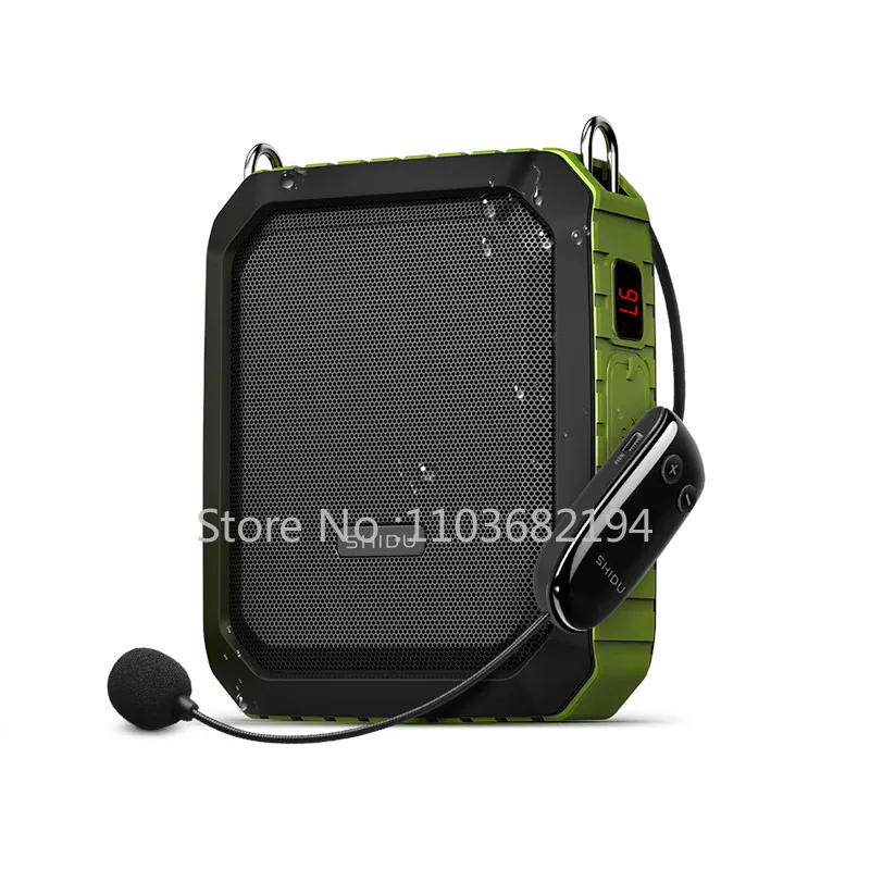 

SHIDU M800 18W Headset Wireless Microphone Rechargeable Waterproof Voice Amplifier For Teacher Public Speech