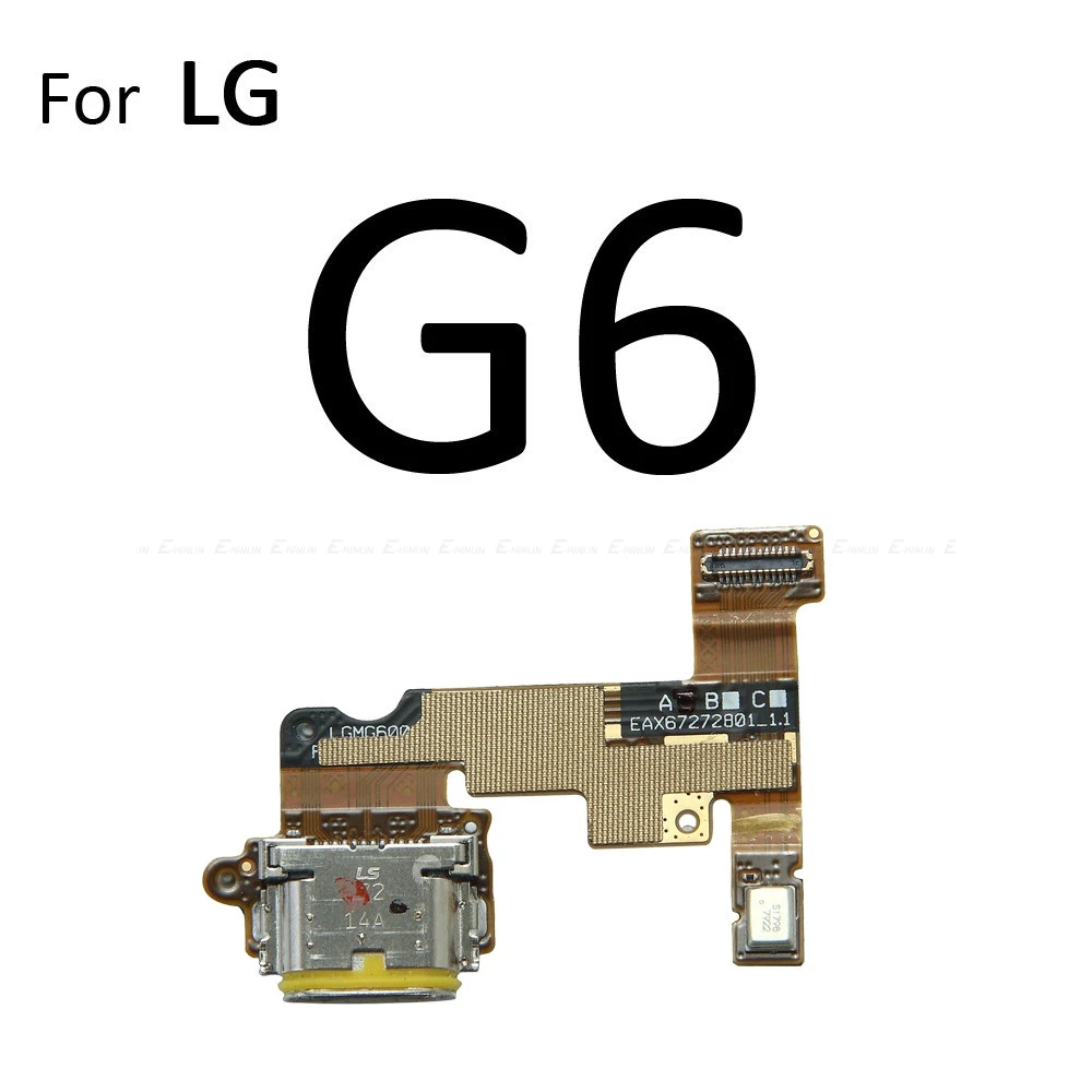 USB Charging Dock Port Board With Microphone Charger Flex Cable For LG G5 G6 Plus G7 G8 G8X ThinQ