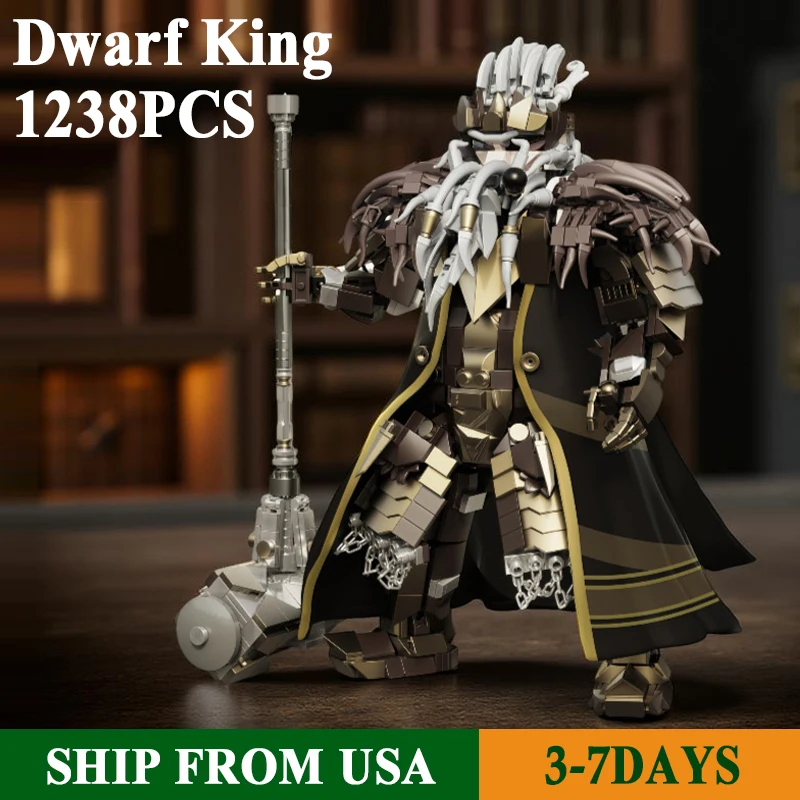 

1238PCS Dwarf King Building Blocks Toys Classic Movie Figure Desktop Display Ornaments Bricks Model Kids Birthday Holiday Gifts