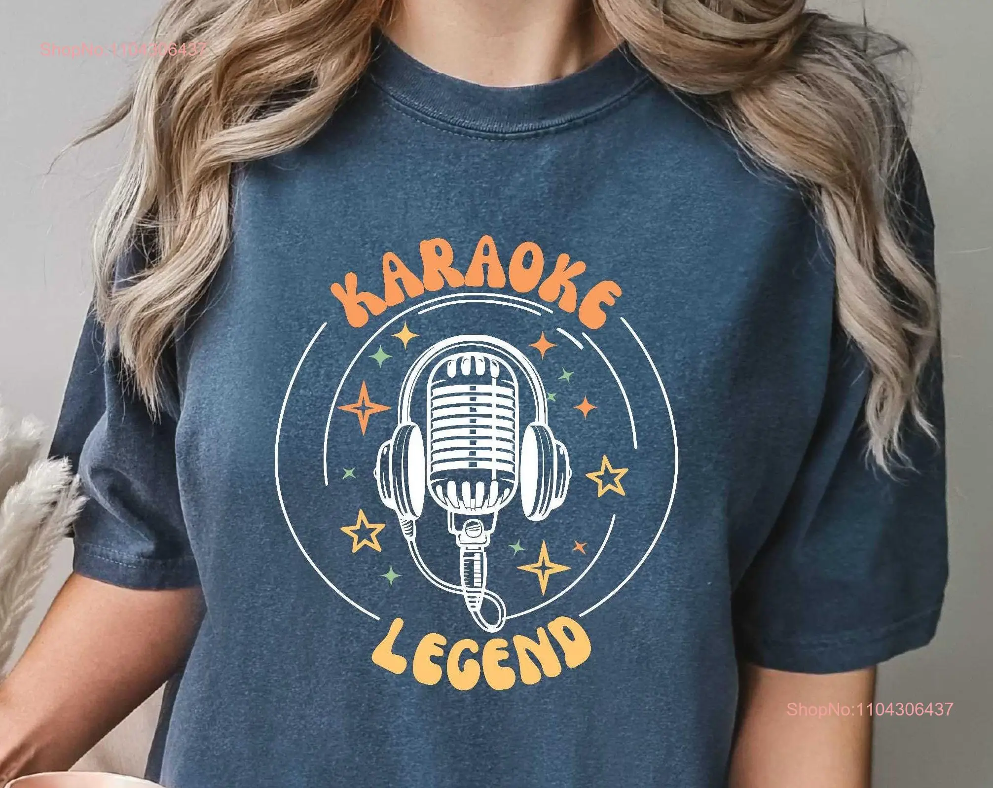 Funny Karaoke Singer T Shirt Legend Singing Lover NighT for long or short sleeves