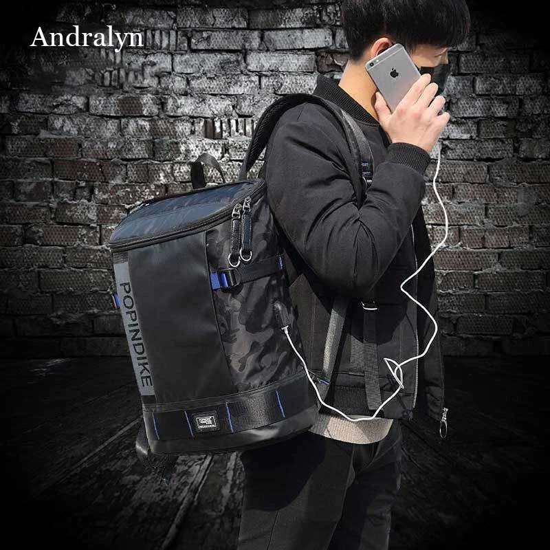 Mochila Oxford de gran capacidad para hombre, bolsa impermeable para ordenador portátil de negocios, bolsa de viaje para estudiantes, 17,3\