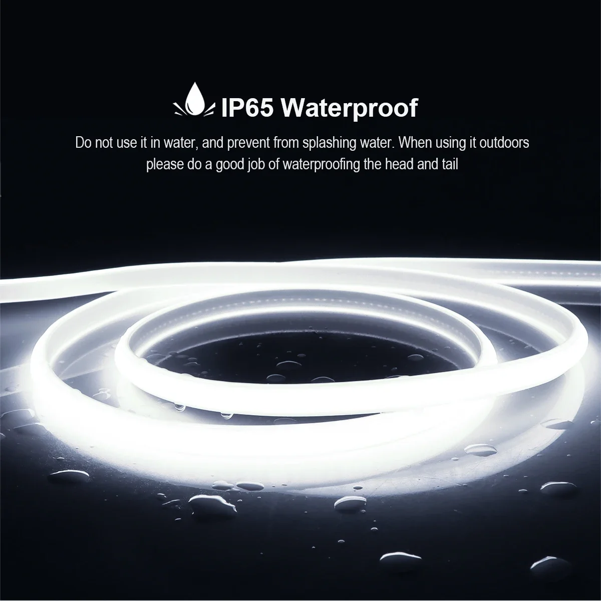 110v 220v cob led luz de tira super brilhante à prova dwaterproof água com interruptor fonte alimentação da ue eua 288 leds/m quente/neutro/branco decoração ao ar livre