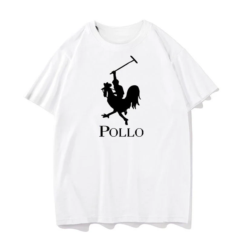 

Xiuluo Polo French Cock Gallic Funny Short Sleeve Cotton Printed T-Shirt Mens and Womens Bottom Shirt Half Sleeve