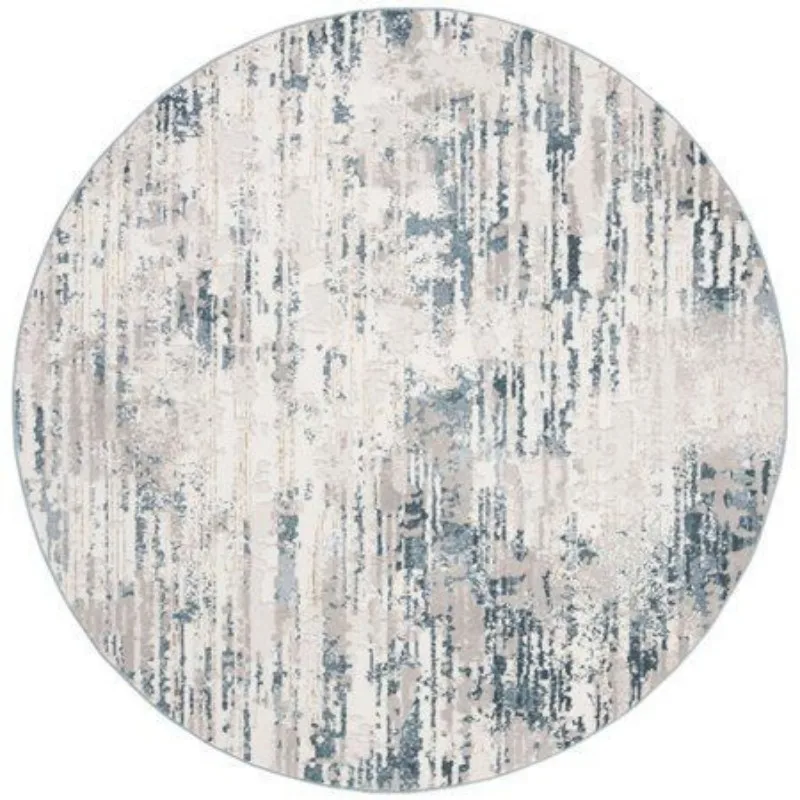 Soft Ombre Tones From Light To Dark Green Organic Botanical Design Floor Mat For Meditation Room Or Yoga Studio