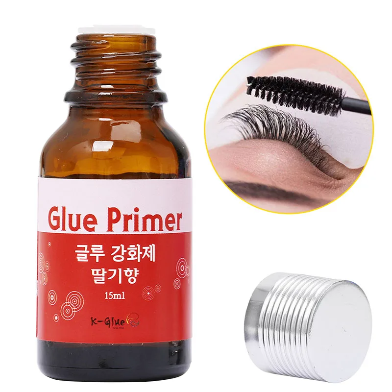 1 bouteille de colle à cils, primaire professionnel pour extensions de cils individuelles, outils de maquillage, 15ml, fraise, banane