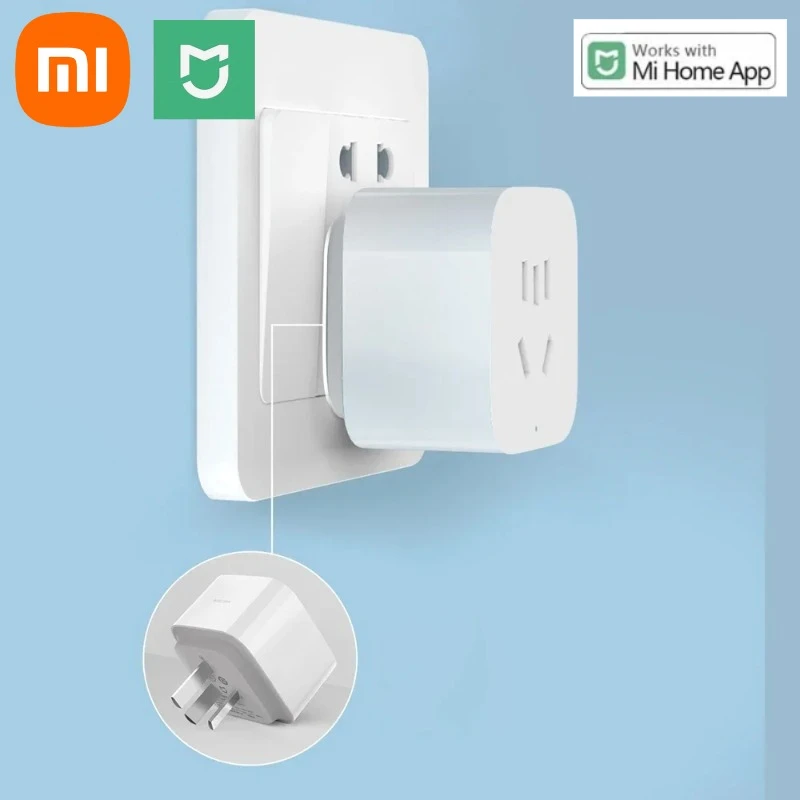 

Xiaomi Mijia Smart Socket 3 WIFI Power Statistics Version Wireless Remote Control Adaptor Power On Off Work With Mi home APP