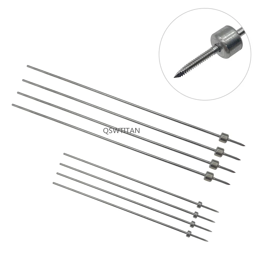 Temporary Reduction-Plate Holding Threaded Pins 1.2mm 1.5mm Orthopedic Instruments  Ball Head Fixation Needle