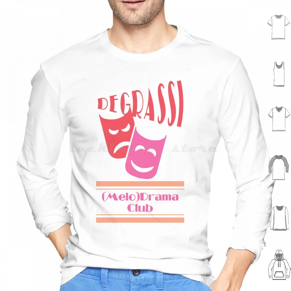 Degrassi (Melo) Drama Club sudaderas con capucha de manga larga Degrassi Degrassi Tng Degrassi próxima clase Degrassi alto Degrassi
