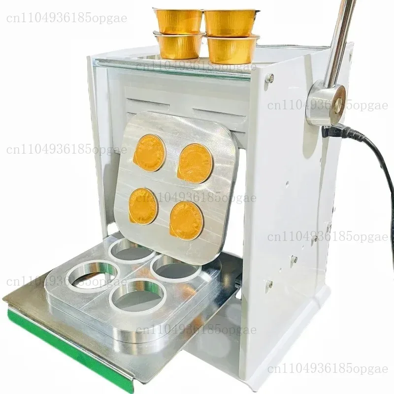 Manual Plastic Aluminium Foil Fast Food Meal Tray Disposable Lunch Box Sealing Packaging Machine for Canteen Noshery Cafeteria