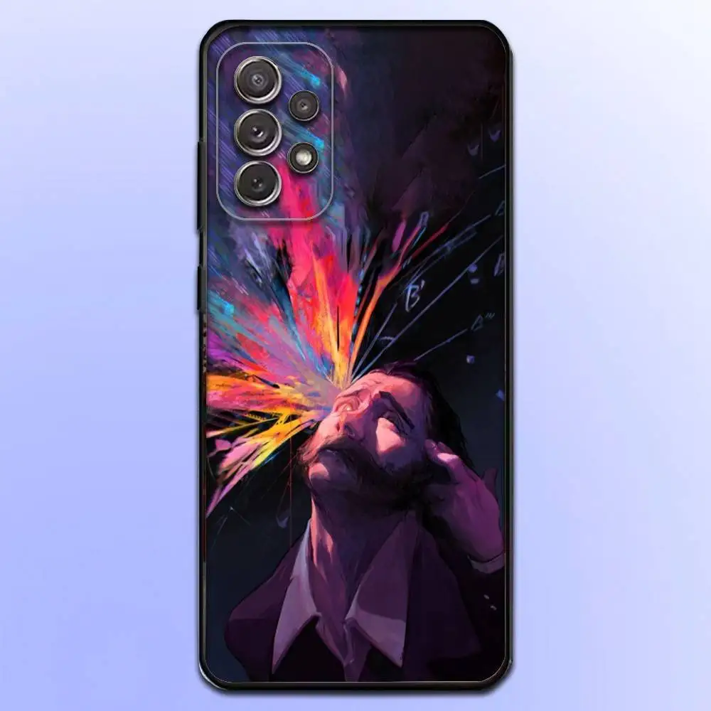 D-Disco E-Elysium Game Phone Case For Samsung S 25,24,23,22,30,21,10,9,Ultra,Plus,Lite,FE,4,5 G Soft Black Case
