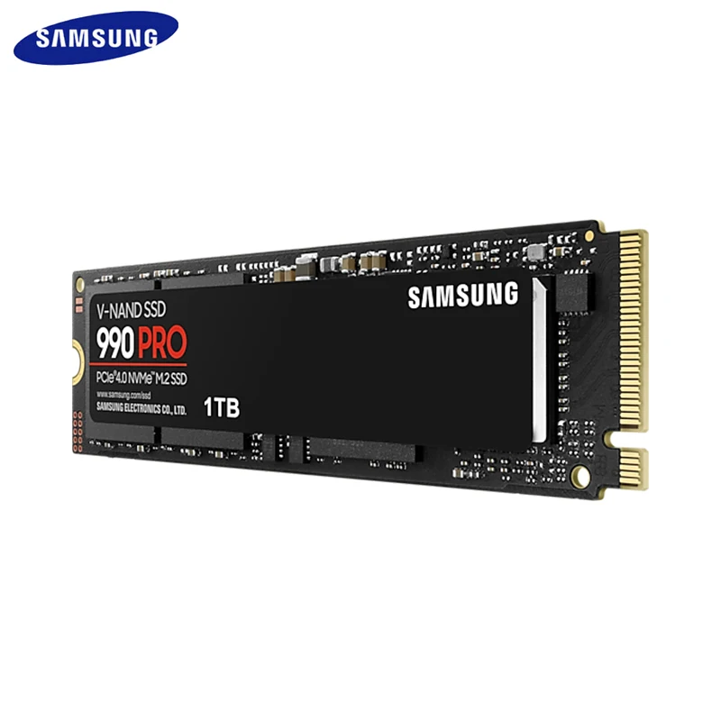 Imagem -03 - Samsung-ssd 990 Pro Também Também Também Pcie 40 m. 2280 Nvme 2.0 Unidade de Estado Sólido Mlc Velocidade de Leitura 7450 mb s para Desktop Laptop