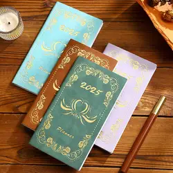 Agenda 2025 A6 Daily Planner Writing Book Academic Planner Weekly and Monthly Planner Day Designer Planner for Women Men