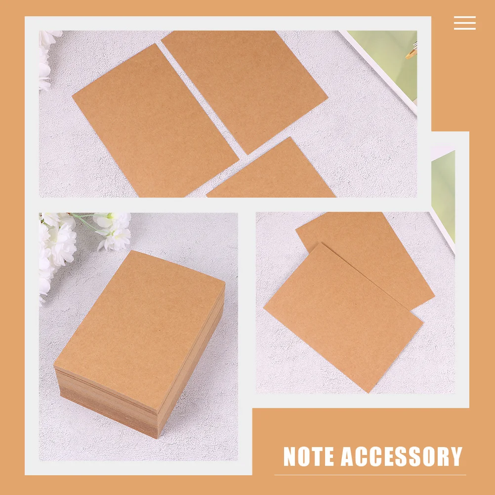 

150pcs DIY Blank Kraft Paper Postcards Bulk Greeting for Wedding Birthday Holiday Invitations DIY Message Cards for Students