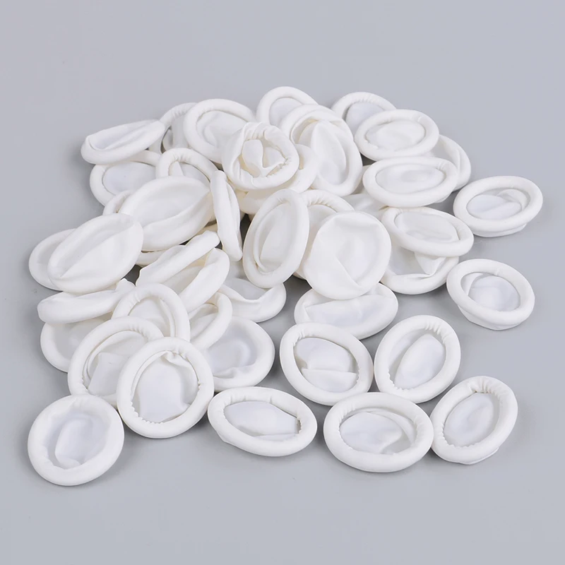 20Pcs/100Pcs Disposable Latex Rubber Finger Cots Sets Fingertips Protector Glove