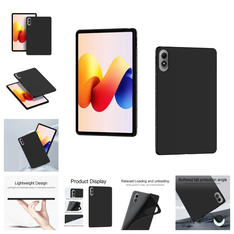 

TPU Case For Xiaomi Redmi Pad 2 Pro 12.1" 2025 Silicone Soft Cover funda for Xiaomi Poco Pad M1 12.1 inch Protective Tablet Case