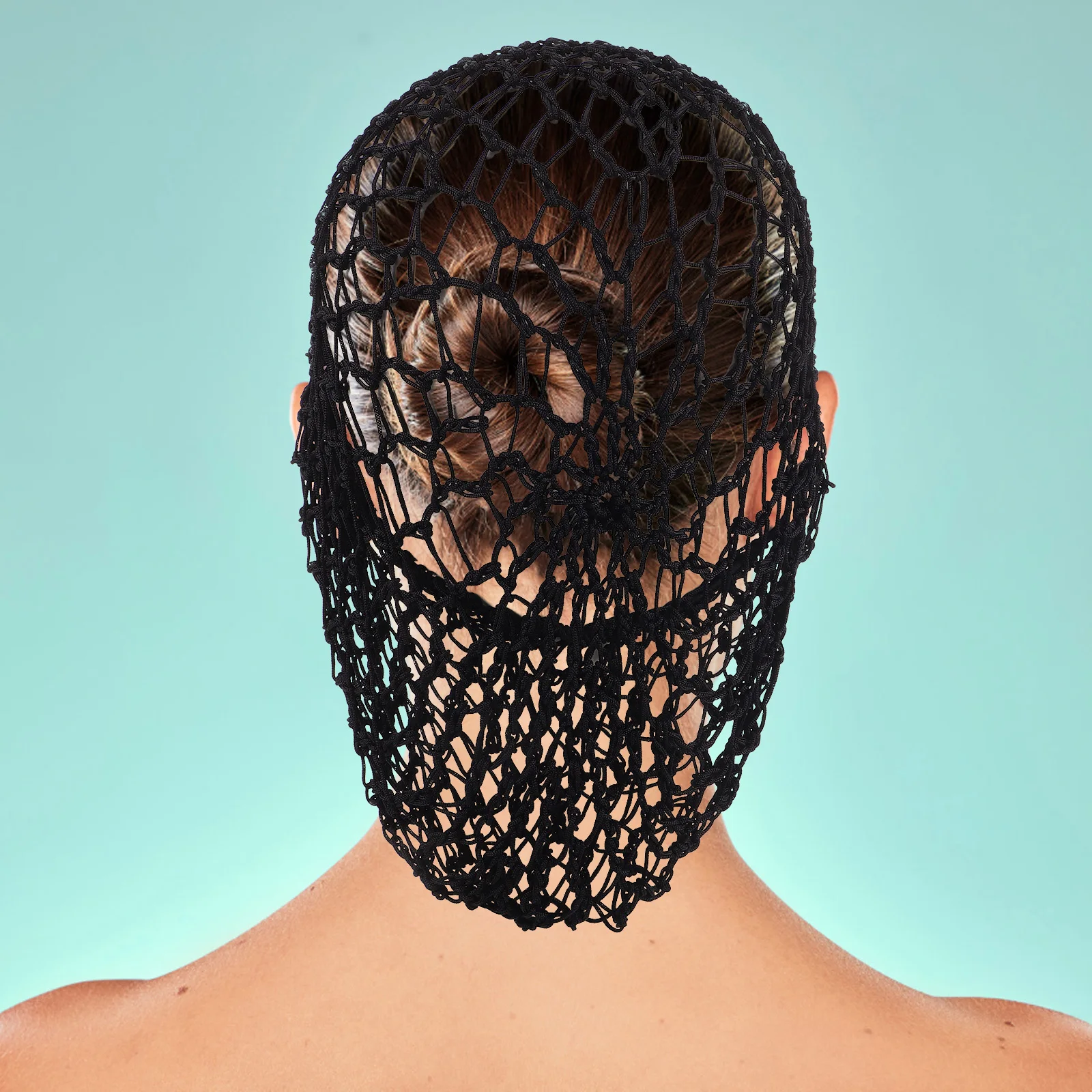 

Hair Net Crochet Cap for Soft Crocheted Hairnet Sleep Snood Rayon Mesh Curls Cover Miss