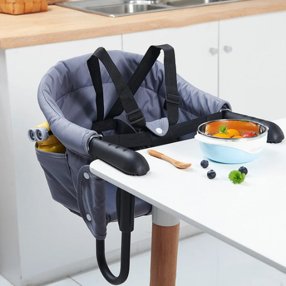 Mesa y sillas de comedor para bebé, asiento de alimentación acoplable, portátil, con gancho, de viaje