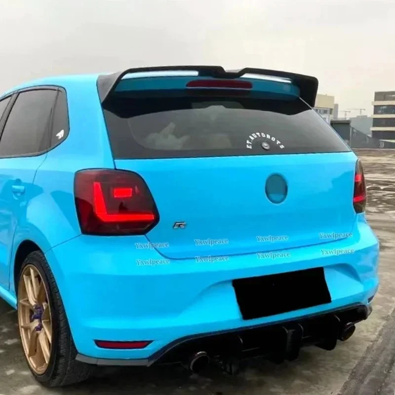 Oettinger Style Roof Spoiler for VW Volkswagen Polo MK5 6R 6C 2011-2018 ABS Plastic Rear Trunk Lip Wing Body Kit Accessories