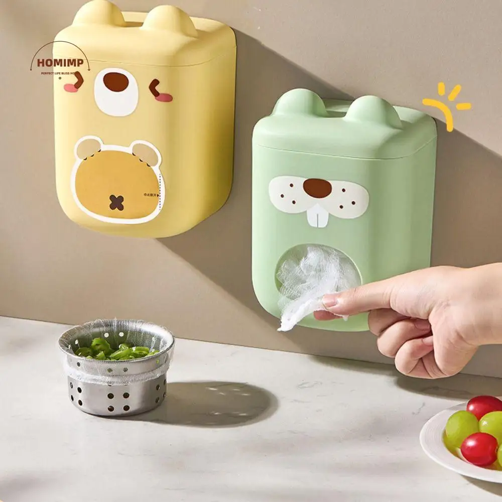 

Cartoon Filter Storage Box Dustproof Extractable Kitchen Storage Box Space Saving Large Capacity Filter Organizer Rack