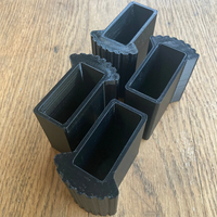 1/2/4pcs Non-slip Rubber Ladder Feet 50x22mm Furniture Leg Chair Replacement Protectors Cover Accessories Floor Step Cap
