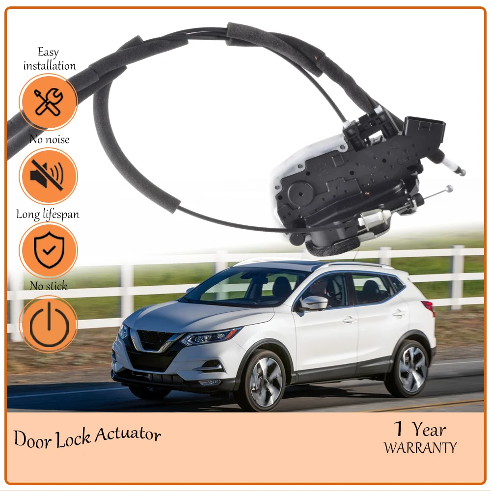 Tarnish-barriered Rear Right Door Lock Latch Actuator Kit, matches Nissan Rogue Sport 2017-2021 oe 82500-6MA0A,825006MA0A