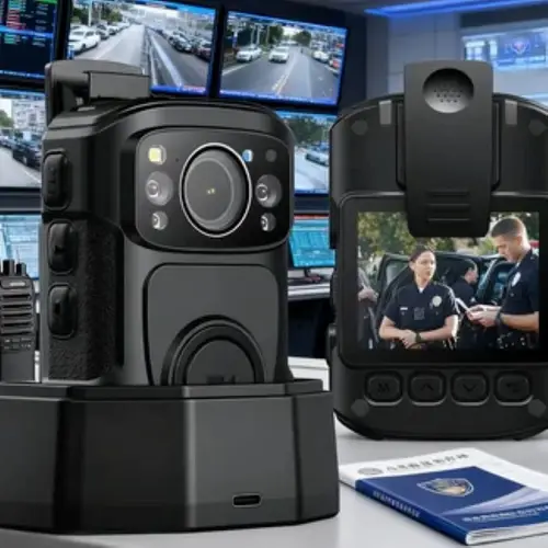 Imagen 2 del producto BOBLOV 4K Mini cámara portátil IP68 impermeable GPS 128/256GB 2160P vídeo visión nocturna policía desgastado cámara base de carga