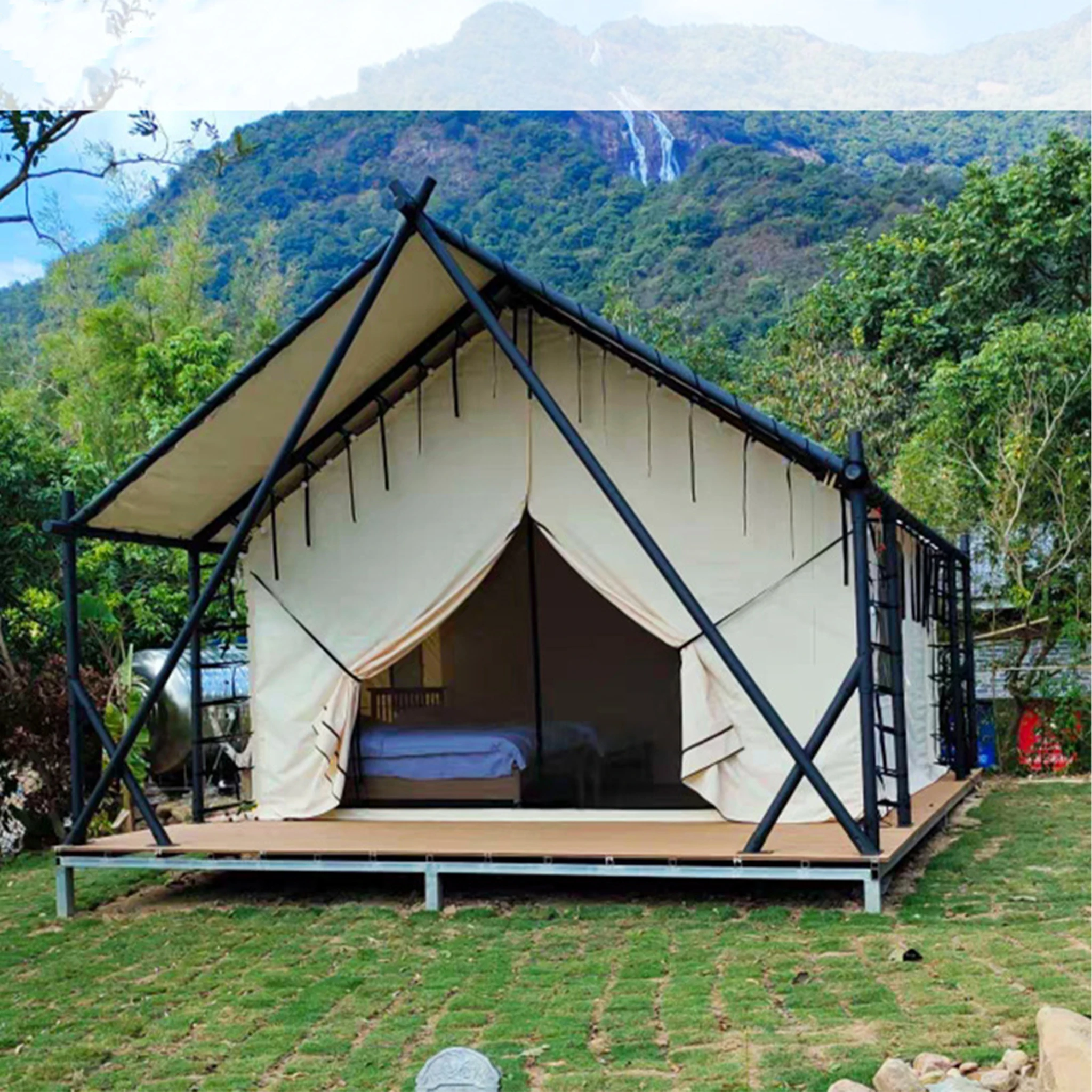 STLF 럭셔리 1680D 옥스포드 원단 캠핑 텐트 방수 및 스타일리시 리조트 또는 사냥 모험용