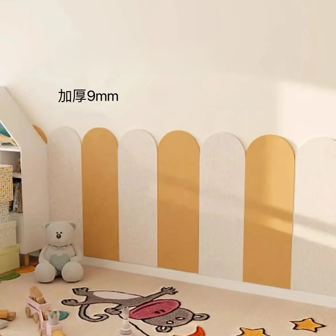 Baby Kids Anti-collision Felt Board Wall Sticker House Covering Artifact Moisture-proof Enclosure Anti Dirty Bedroom Decoration