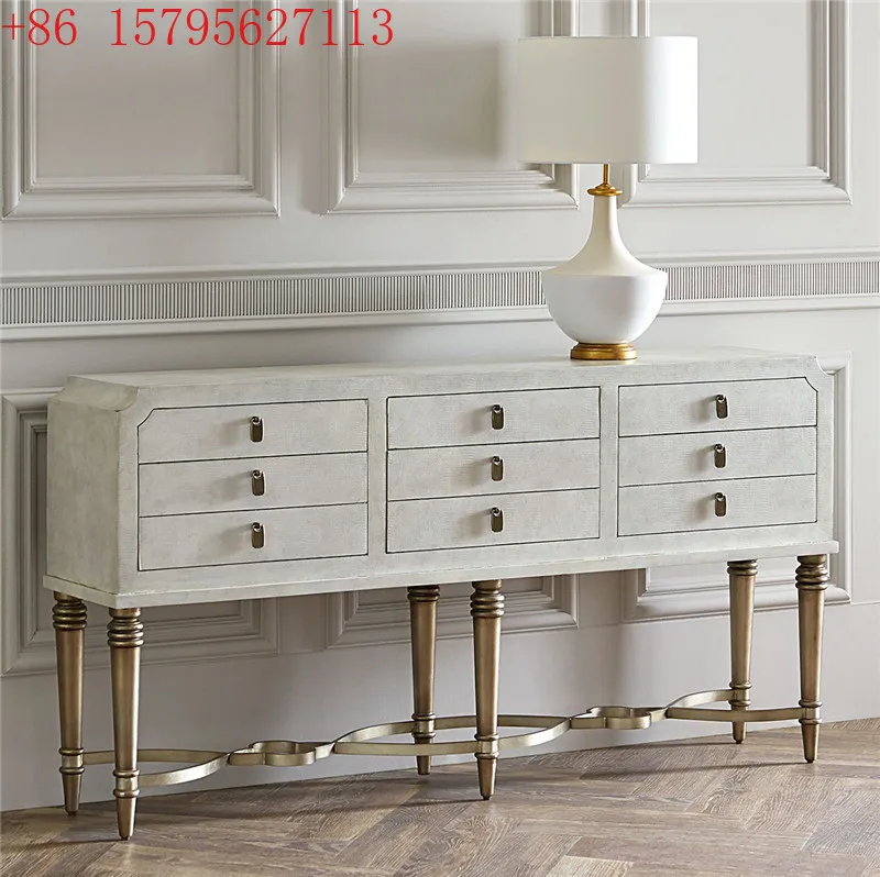 

Entry entrance cabinet light luxury partition cabinet living room metal stainless steel decorative cabinet chest
