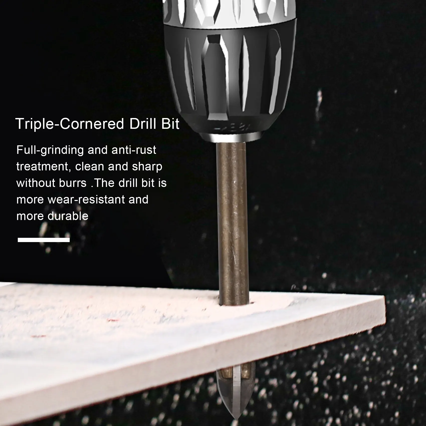 

A53Q-Эффективный универсальный сверлильный инструмент, многофункциональный набор трехугольных сверл из крестообразного сплава