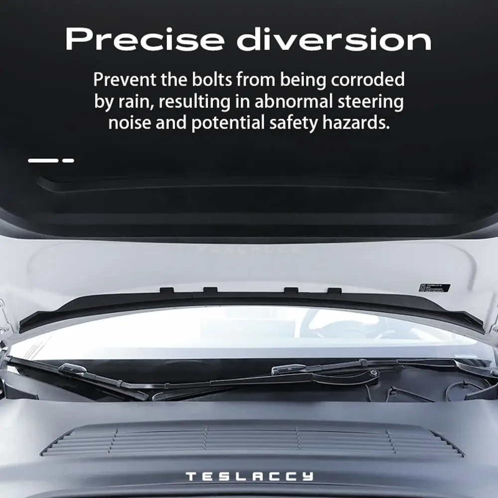 For Tesla Model 3 Y Waterproof Strip Car Front Hood Air Inlet Protective Chassis Cover Seal Protector Dust Proof
