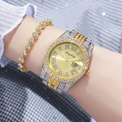 Orologio di lusso completamente ghiacciato per le donne orologi da uomo con diamanti di marca orologio da uomo al quarzo orologio Hip Hop regalo per uomo coppia orologio regali