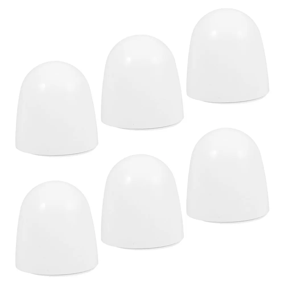

6pcs White Toilet Caps Decorative Anchor Screws Replacements Bowl Bolt Covers PP Abs Plastic Toilet Installation Accessories