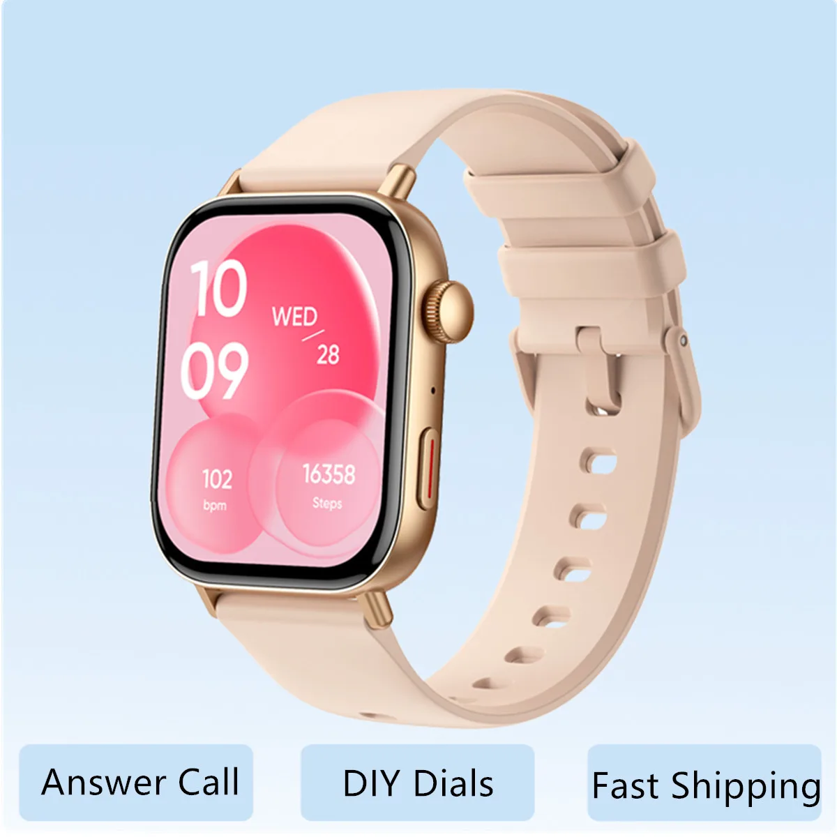 

Смарт-часы 2025 1,93 дюйма с HD-экраном, голосовой помощник, индивидуальный циферблат, удаленная музыка, фитнес-трекер для здоровья для женщин и мужчин