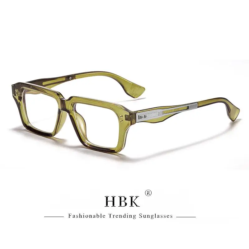 HBK Vintage Herren-Brillengestelle Marken-Brillen mit Einzigartigem Bügel-Design Luxuriöse Brillengestelle für Damen Anti-Blaulicht Lesebrillen – Detail 14
