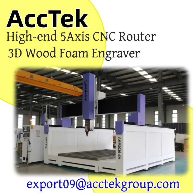5 Axis CNC Router Machine for 3D Engraving Cylindrical Wood Foam Engraving Tools Woodworking Auto Carving Tools