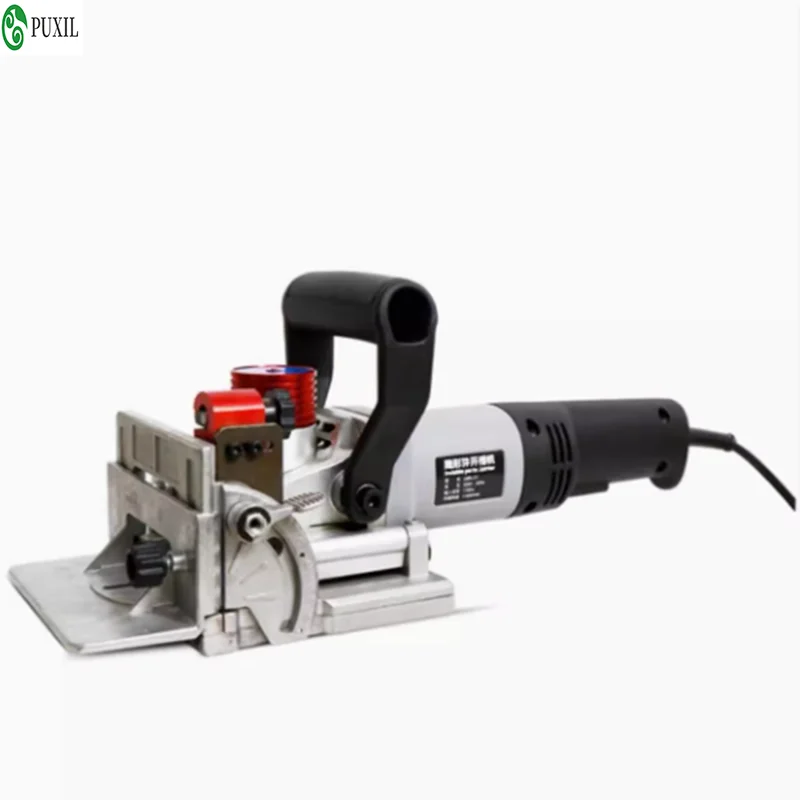 

LMN-01 Portable Oblique Hole 3-slot Slotting Machine Furniture Connector Wood Biscuit Joiner Woodworking Tenoning Machine 220V