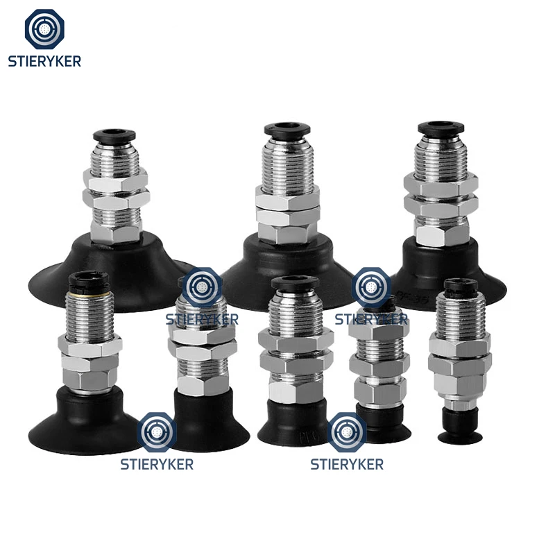 PAK Series Industrial Robot Pneumatic Vacuum Suction Cup Fitting PAK-10/15/20/25/35/40/50 Vacuum Suction Nozzle
