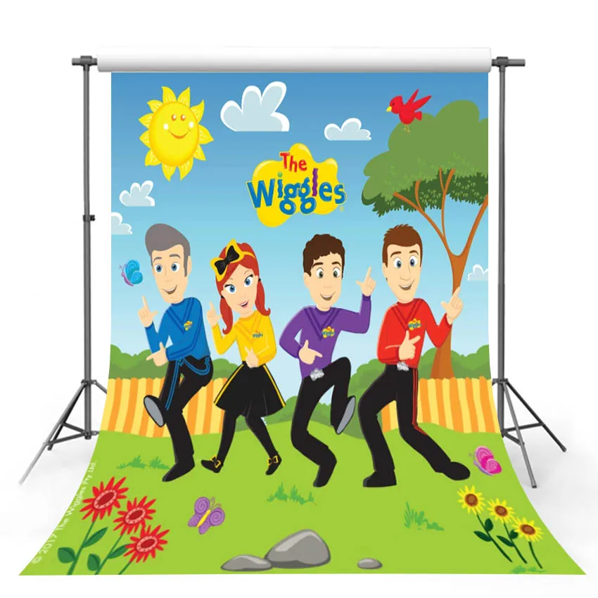 خلفية للتصوير الفوتوغرافي لحفلات أعياد الميلاد للأطفال، شريط شعاعي ملون، خلفية الاحتفال بالون على شكل نجوم صغيرة