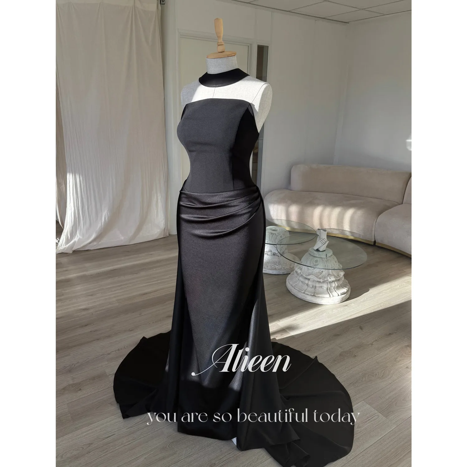 

Aileen فساتين سهرة Dresses Gala Black Evening Dresses for Special Occasions Women's Prom Dress 2025 Customized Vestidos De Festa