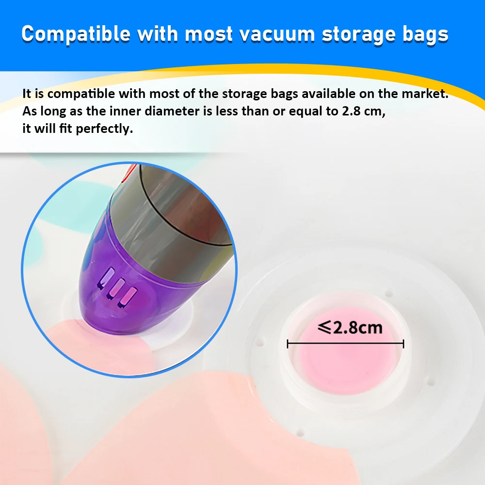 Адаптер вакуумной всасывающей головки для Dyson V8 V10 V11 V15/V10slim V12slim, домашний компрессионный мешок для хранения, насадка-насос