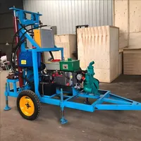 Factory Price Portable Water Well Drilling Rig Diesel Trailer Mounted Mobile Drilling Rigs 6-Blade PDC Drill Bit For Coal Mining