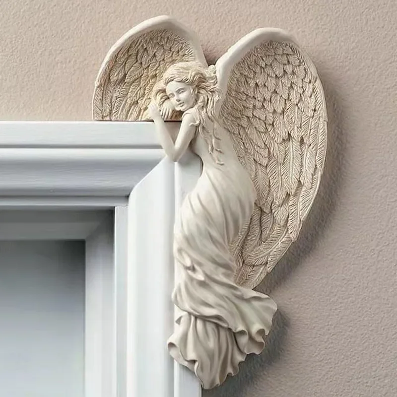 New Redemption Angel Door Frame Decoration Awakening Angel Wings Pendant Door Frame Decoration Resin Pendant Decoration