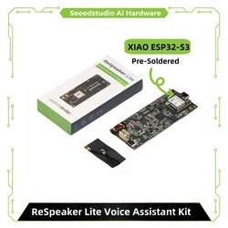 ReSpeaker Lite Voice Assistant Kit ESPHome Home Assistant 2 Mic Array with XIAO ESP32S3 pre-soldered, Mono Enclosed Speaker