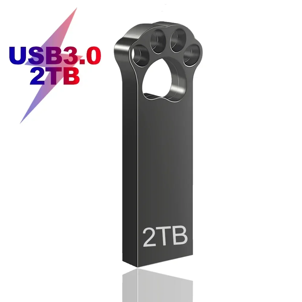 Metal Pen Drive 2TB High Speed Usb 3.0 Pendrive 1TB TYPE C Silver Cle Usb Flash Drives 512GB Memoria Usb Stick