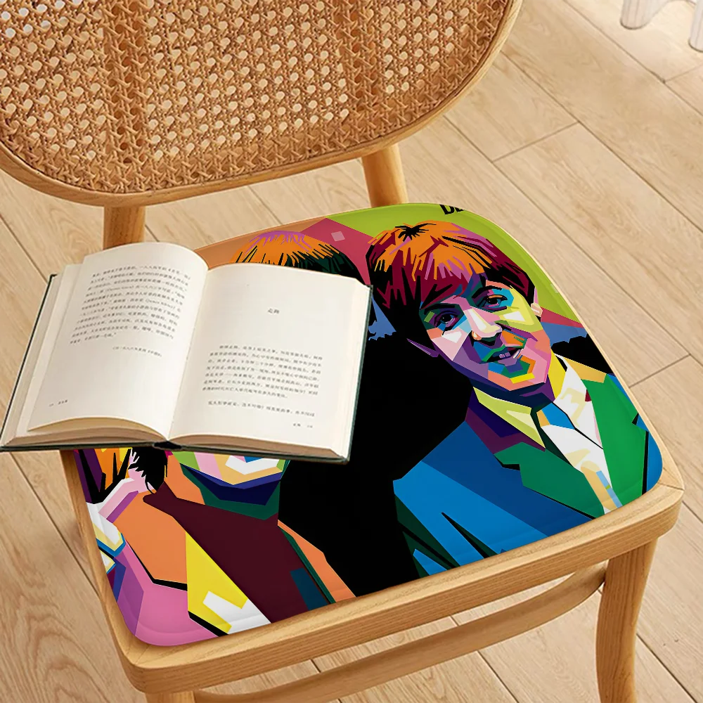 T-The-B-Beatles Rock Band Tie Rope Dining Chair Cushion Circular Decoration Seat For Office Desk Cushions Home Decor