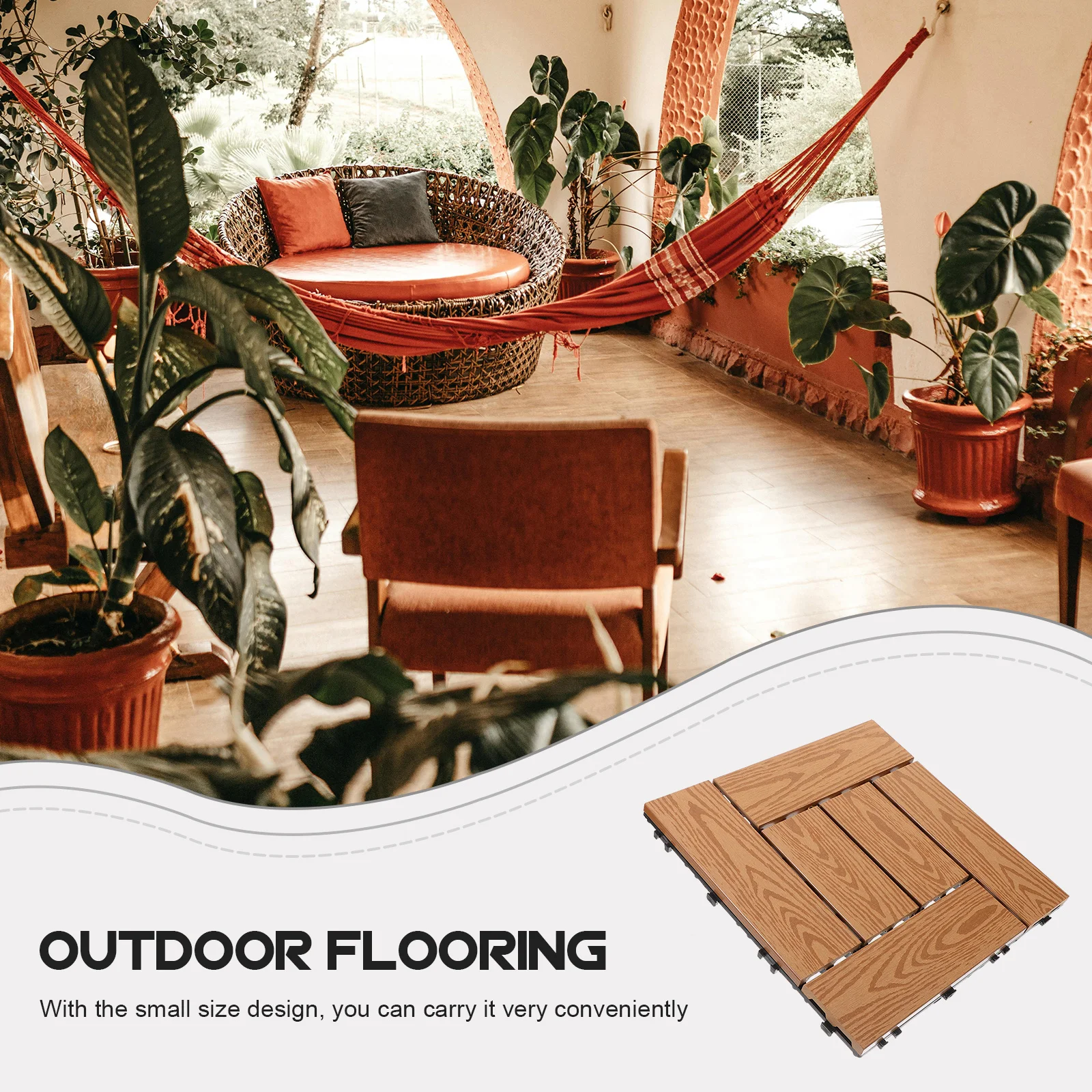 

Convenient Interlocking Decking Tile Versatile Splice Lawn Stones Patio Balcony Interlocking Deck Tile