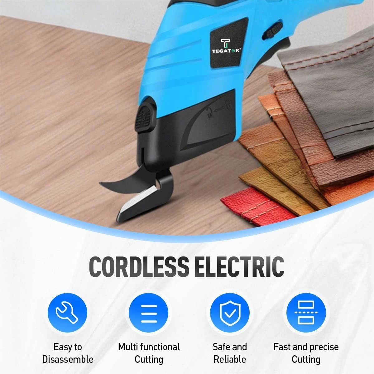 Electric Fabric Cutting Fabric Leather Tailoring Electric Cutting Tool USB Charging Portable Electric Tool